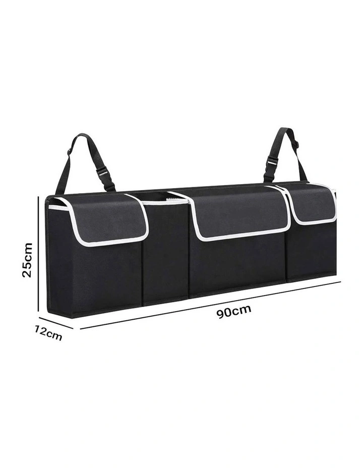 SOGA 90cm Black Car Boot Hanging Organiser image 2