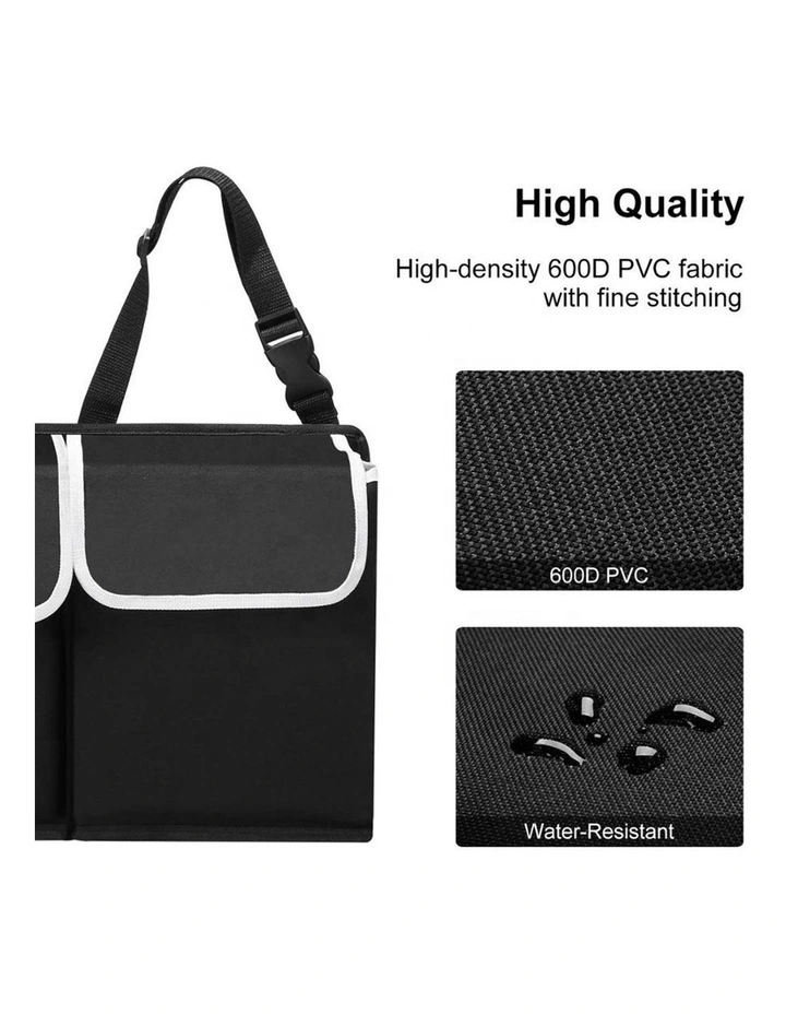 SOGA 90cm Black Car Boot Hanging Organiser image 3