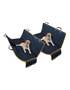 SOGA 2X Black Oxford Waterproof Dog Car Seat Hammock Cover
