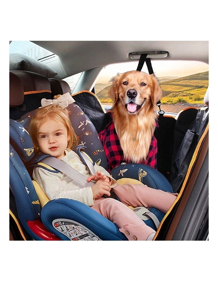 SOGA 2X Black Oxford Waterproof Dog Car Seat Hammock Cover image 7