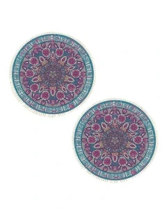 SOGA 2X 120cm Mandala Non-Slip Area Rug