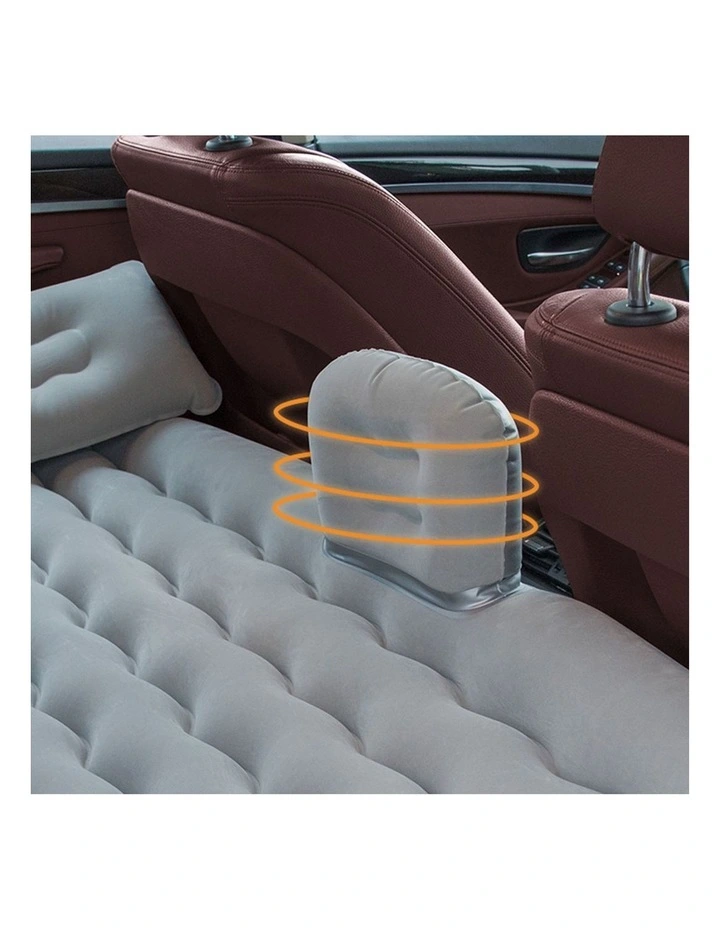 SOGA Inflatable Car Mattress Grey Ripple image 4