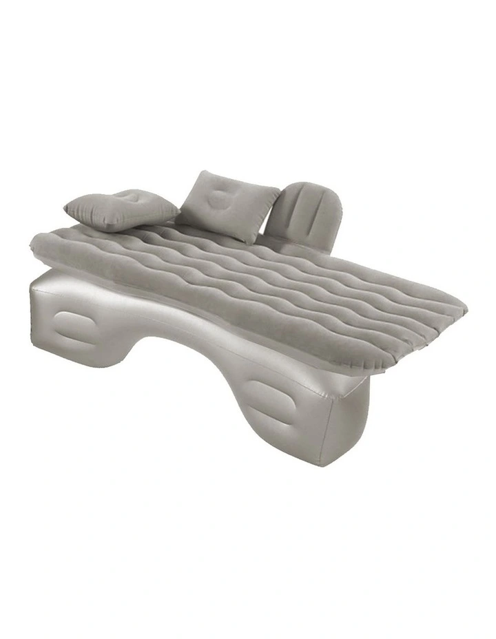 SOGA Inflatable Car Mattress Grey Ripple image 5