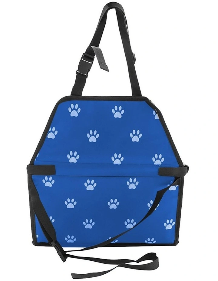 SOGA 2X Blue Waterproof Pet Booster Car Seat with Mesh Carrier image 3