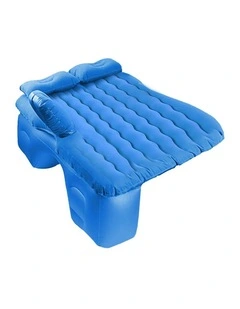 SOGA Inflatable Car Mattress Blue Ripple