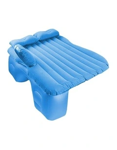 SOGA Inflatable Car Mattress Blue Stripe