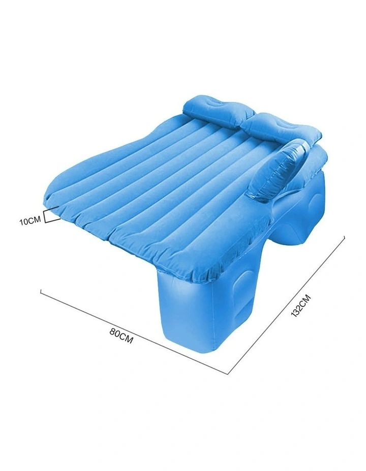 SOGA Inflatable Car Mattress Blue Stripe image 2
