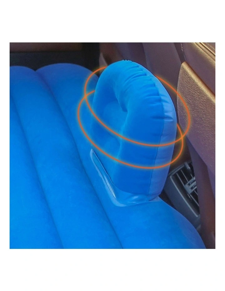 SOGA Inflatable Car Mattress Blue Stripe image 4