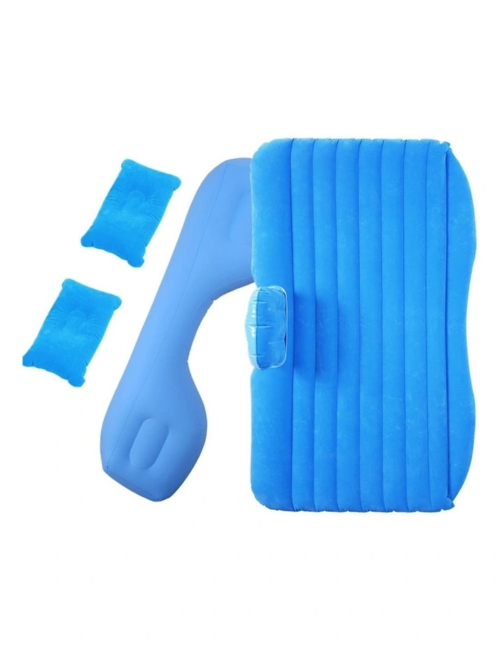SOGA Inflatable Car Mattress Blue Stripe image 5