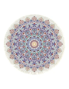 SOGA 120cm Mandala Round Non-Slip Area Rug