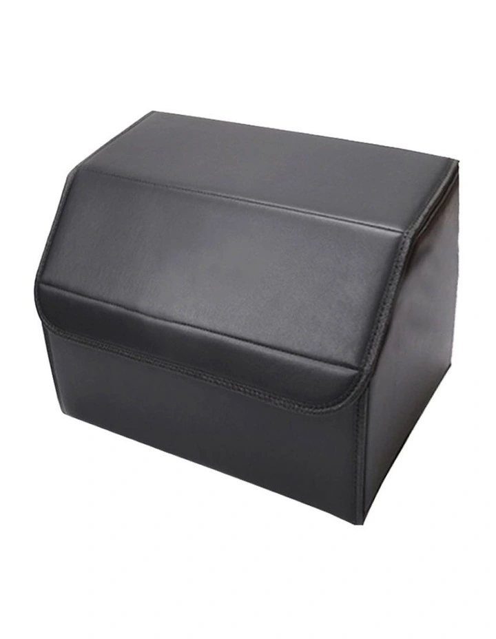 SOGA 2X Small Foldable Car Boot Storage Organisers Black image 3