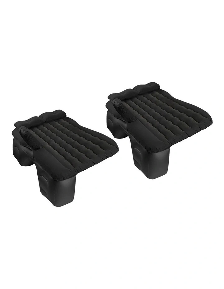 SOGA Inflatable Car Mattress Black Ripple 2 Pack image 1