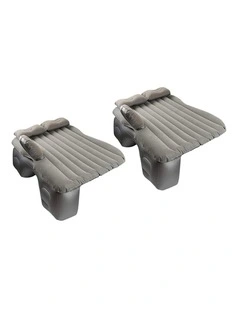 SOGA Inflatable Car Mattress Grey Stripe 2 Pack