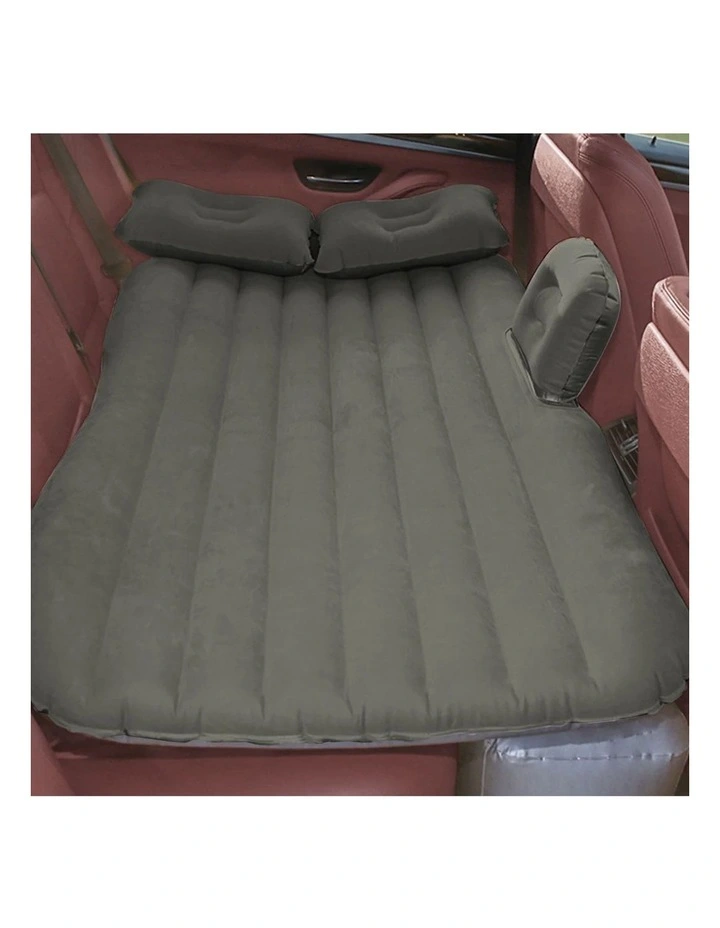 SOGA Inflatable Car Mattress Grey Stripe 2 Pack image 2
