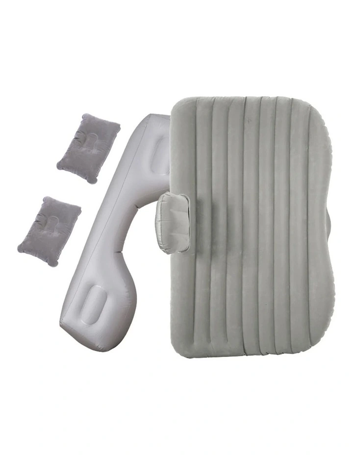 SOGA Inflatable Car Mattress Grey Stripe 2 Pack image 4