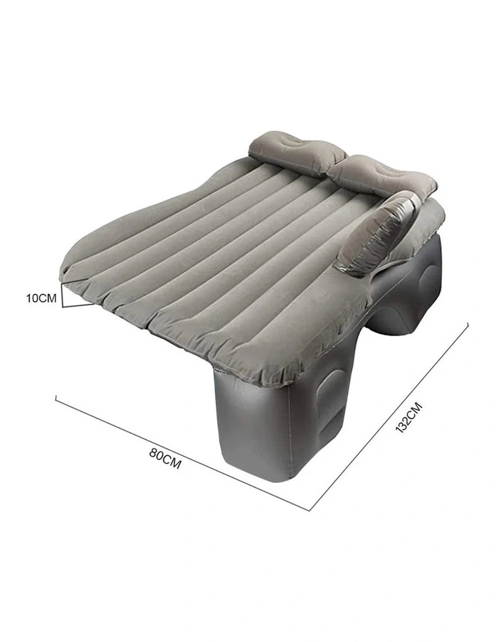 SOGA Inflatable Car Mattress Grey Stripe 2 Pack image 5