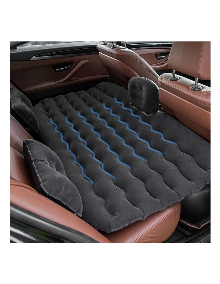 SOGA Inflatable Car Mattress Black Ripple image 3