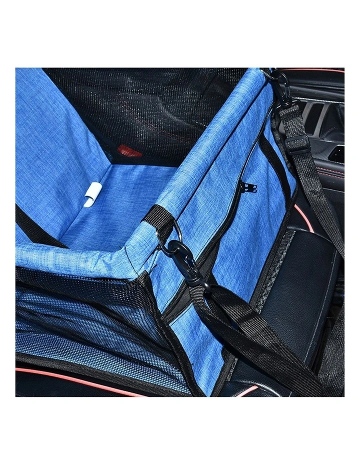 SOGA 2X Waterproof Pet Booster Car Seat with Mesh Carrier image 5
