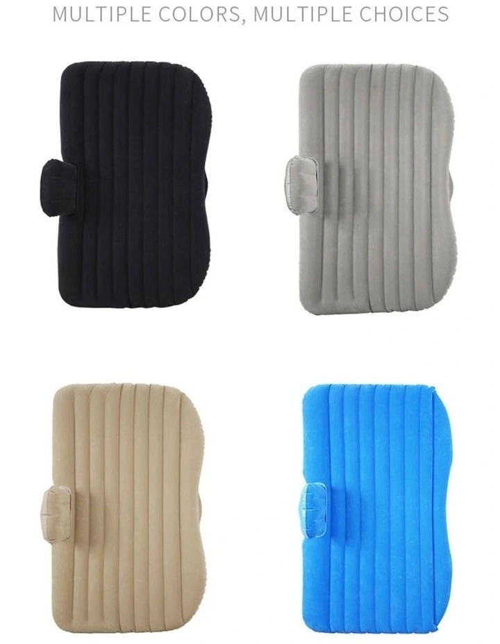 SOGA Inflatable Car Mattress Blue Stripe 2 Pack image 5