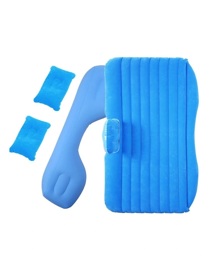 SOGA Inflatable Car Mattress Blue Stripe 2 Pack image 6