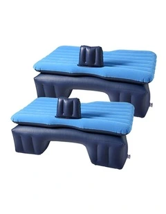 SOGA Inflatable Car Mattress Blue 2 Pack