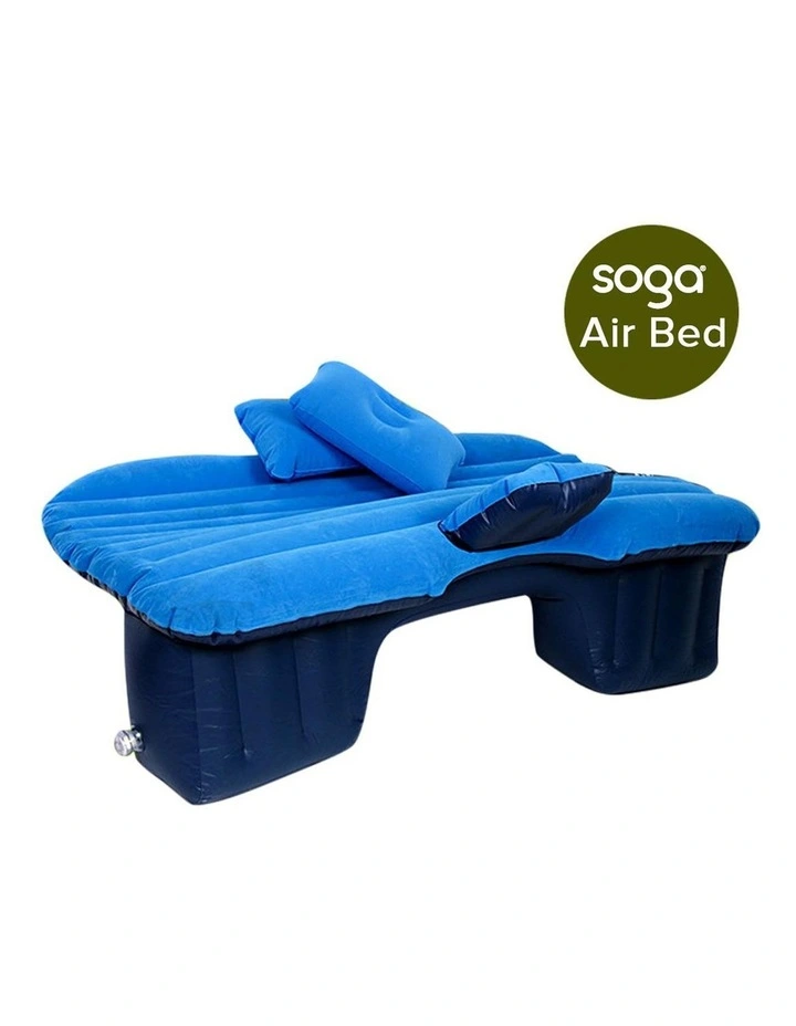 SOGA Inflatable Car Mattress Blue 2 Pack image 5