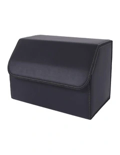 SOGA Medium Foldable Car Boot Storage Organiser Black