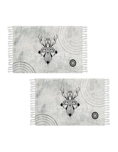 SOGA 2X 90cm Woven Minimalist Area Rug