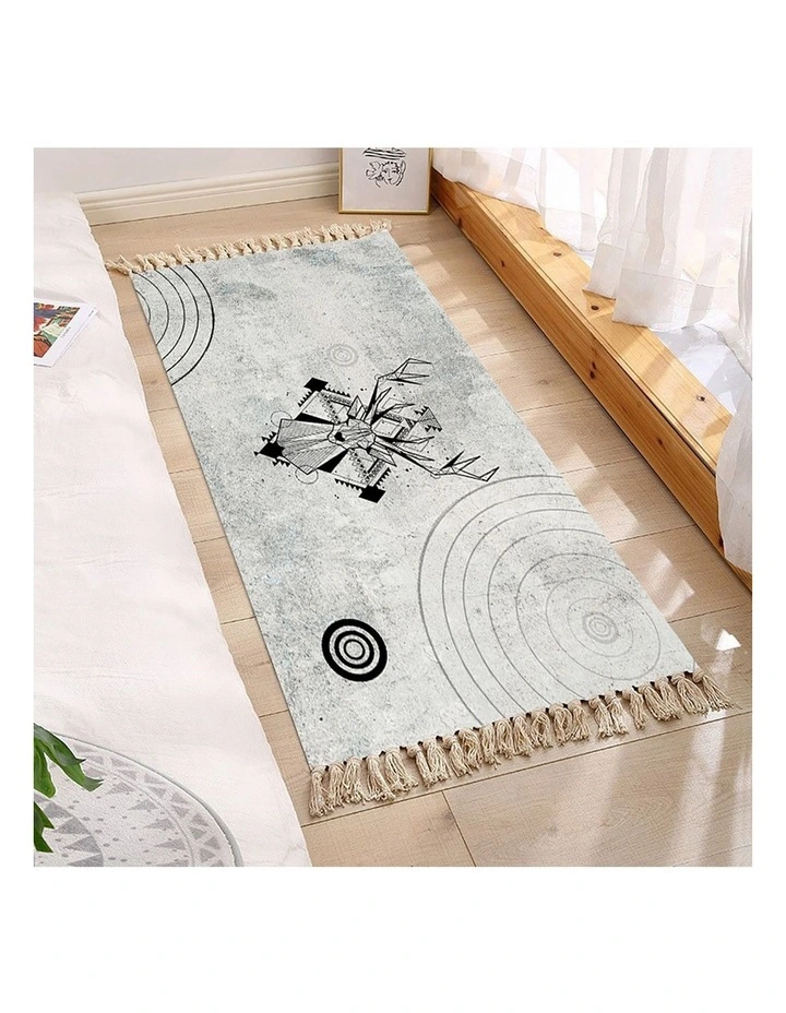 SOGA 2X 90cm Woven Minimalist Area Rug image 2