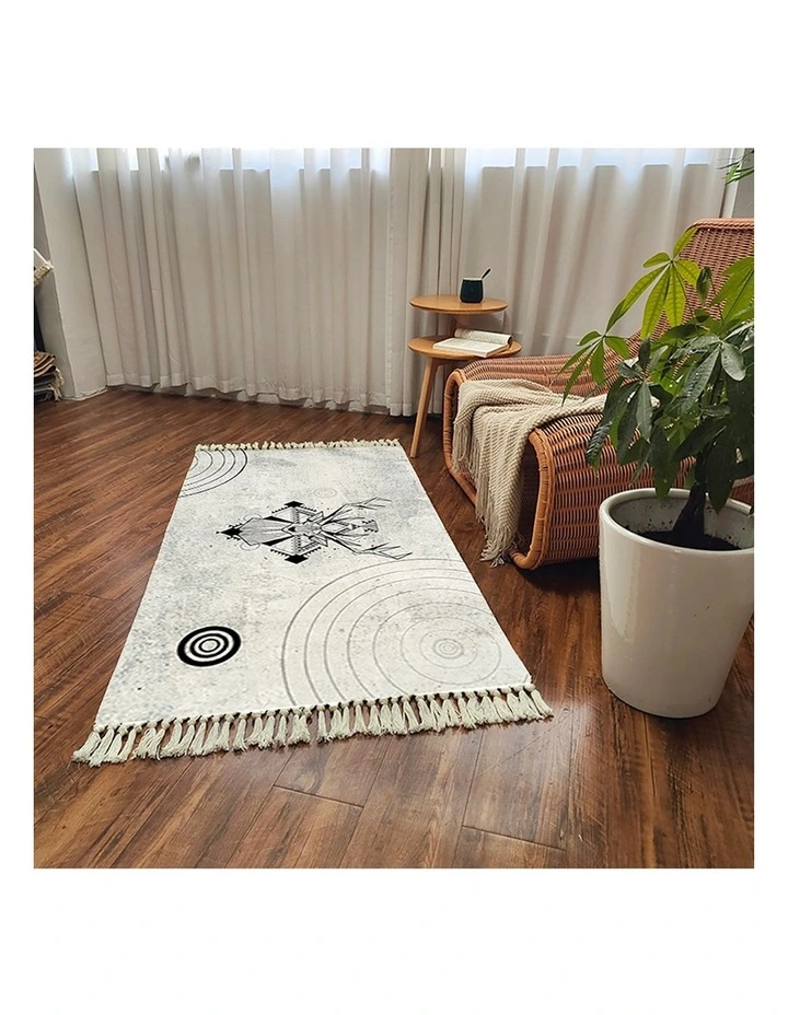 SOGA 2X 90cm Woven Minimalist Area Rug image 4