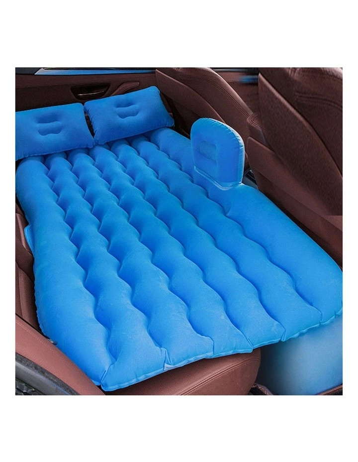 SOGA Inflatable Car Mattress Blue Ripple 2 Pack image 2
