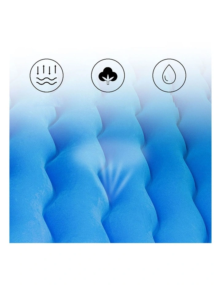 SOGA Inflatable Car Mattress Blue Ripple 2 Pack image 5