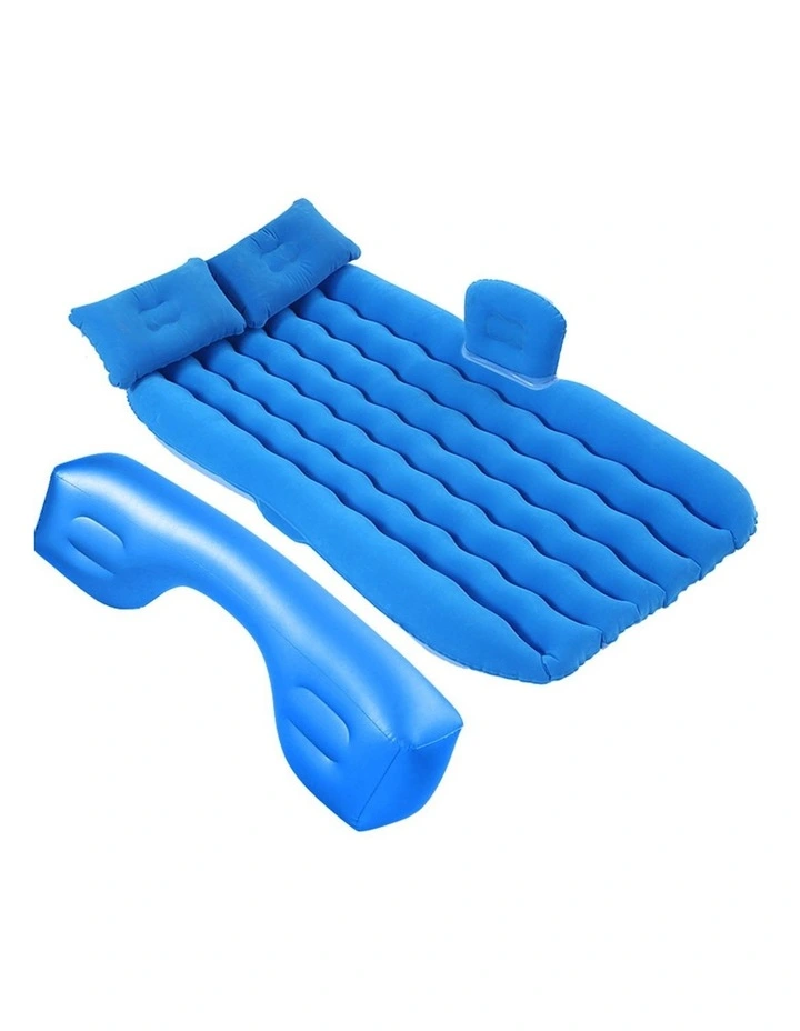 SOGA Inflatable Car Mattress Blue Ripple 2 Pack image 6