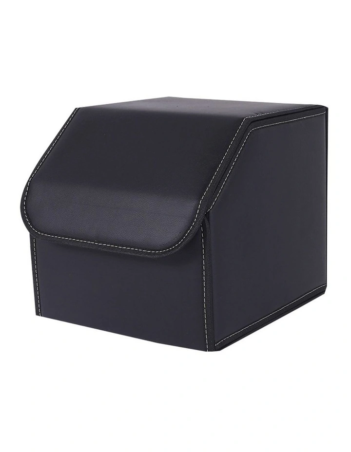 SOGA Small Foldable Car Boot Storage Organiser Black image 1