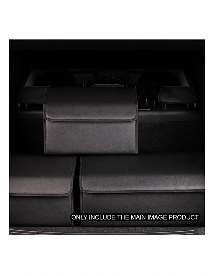 SOGA Small Foldable Car Boot Storage Organiser Black image 5