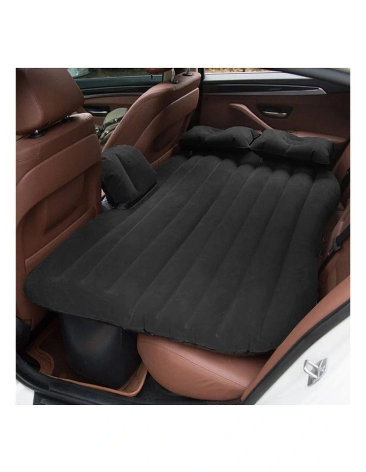 SOGA Inflatable Car Mattress Black Stripe image 5