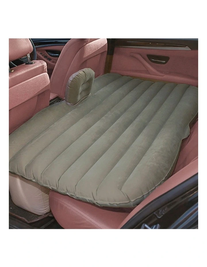 SOGA Inflatable Car Mattress Grey Stripe image 4