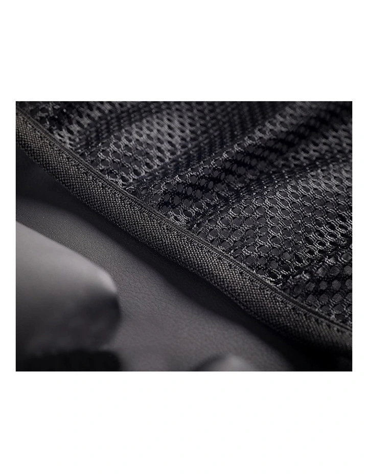 SOGA Leather Car Rear Seat Organiser Black image 4