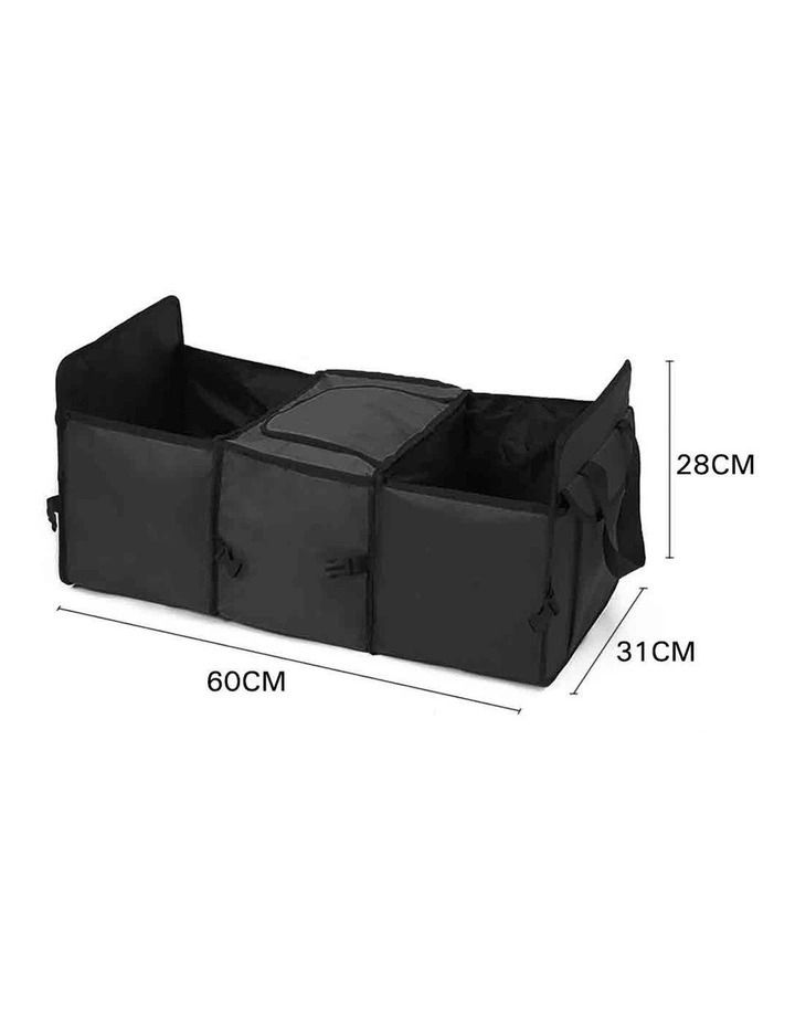 SOGA Waterproof Car Boot Storage Box Black 2 Pack image 2