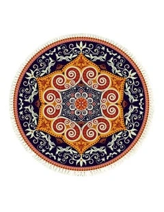 SOGA 90cm Ethnic Mandala Round Non-Slip Area Rug