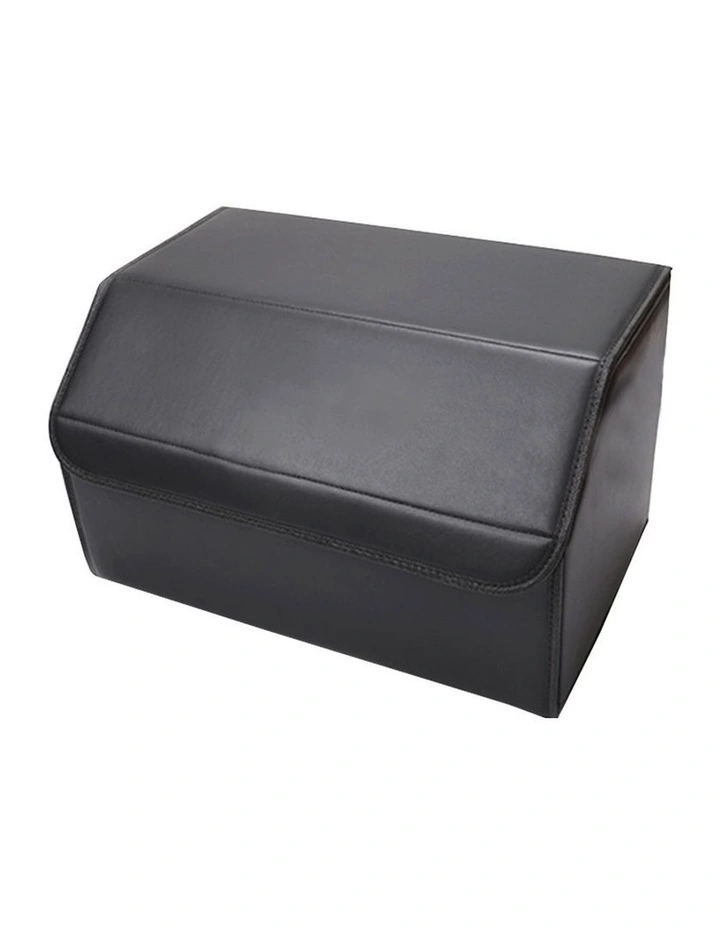 SOGA 2X Medium Foldable Car Boot Storage Organisers Black image 3
