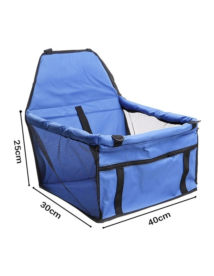 SOGA Waterproof Pet Booster Car Seat with Mesh Carrier image 2