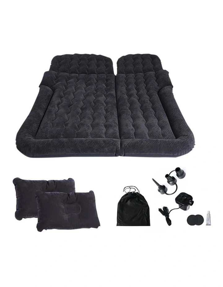 SOGA Inflatable Car Boot Mattress Black image 1