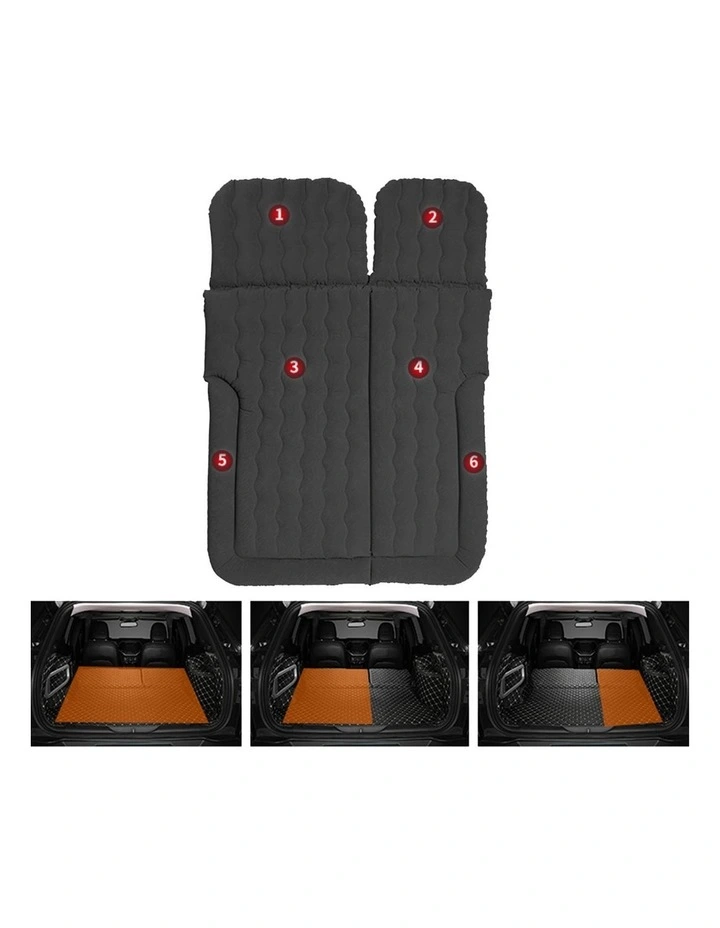 SOGA Inflatable Car Boot Mattress Black image 5
