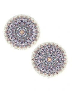 SOGA 2X 120cm Mandala Non-Slip Area Rug