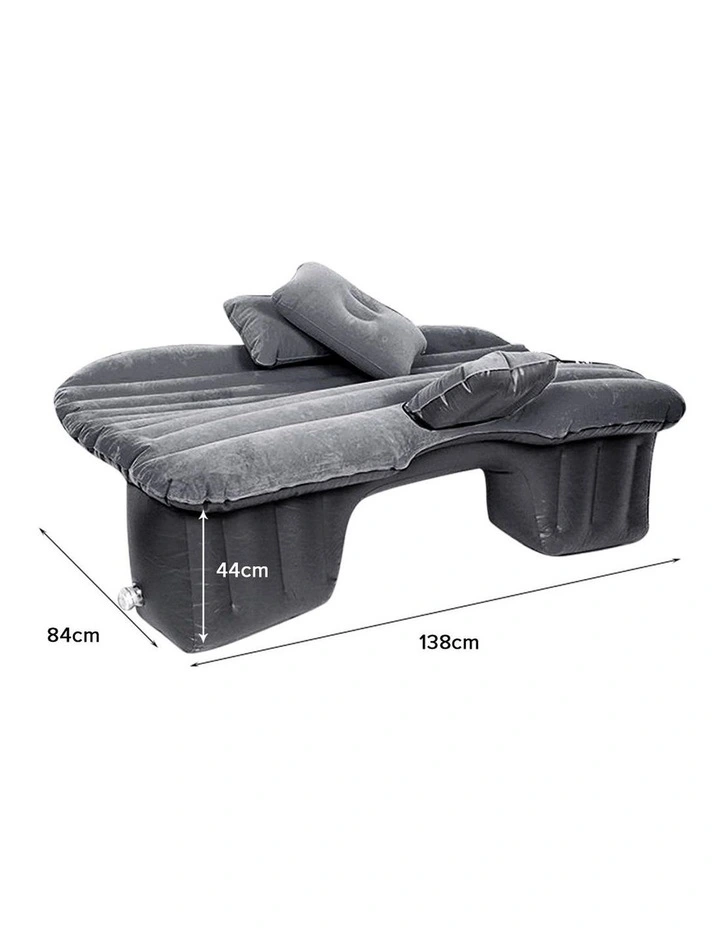 SOGA Inflatable Car Mattress Grey 2 Pack image 2