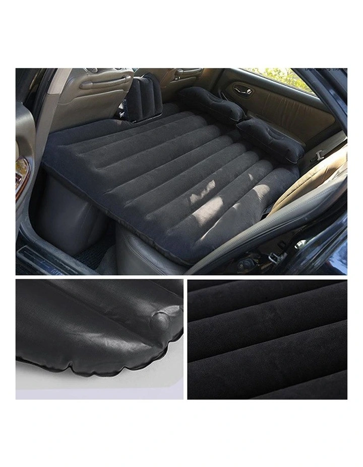 SOGA Inflatable Car Mattress Grey 2 Pack image 3