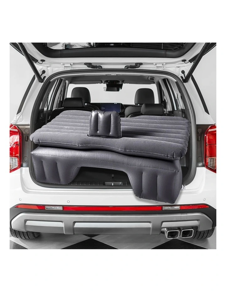 SOGA Inflatable Car Mattress Grey 2 Pack image 5