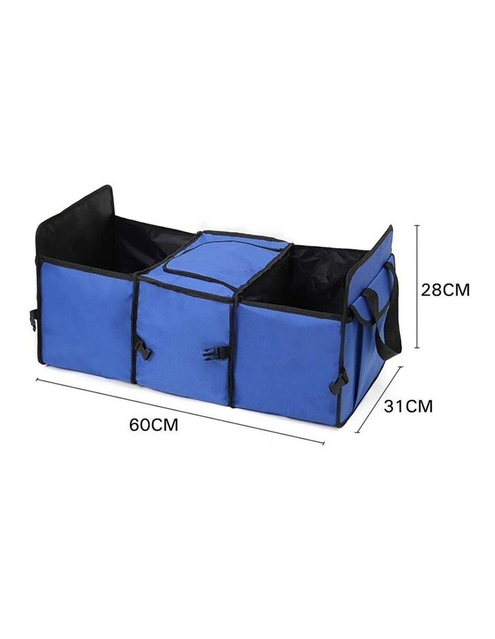 SOGA Blue Inflatable Car Air Bed Set with Handheld Vacuum & Storage Bag image 2