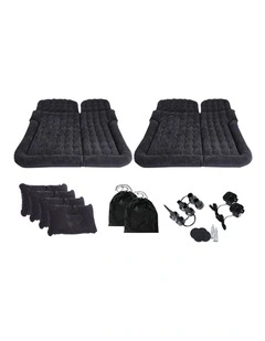 SOGA Inflatable Car Boot Mattress Black 2 Pack